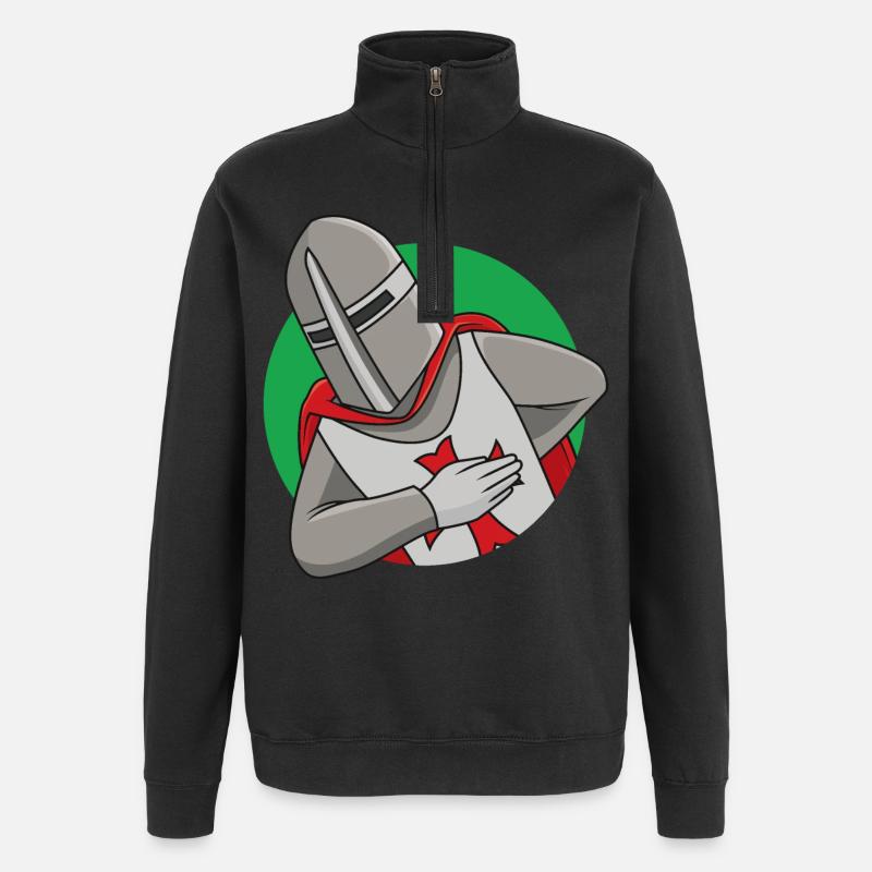 Croisé amical - Sweat à zip 1/4 - noir