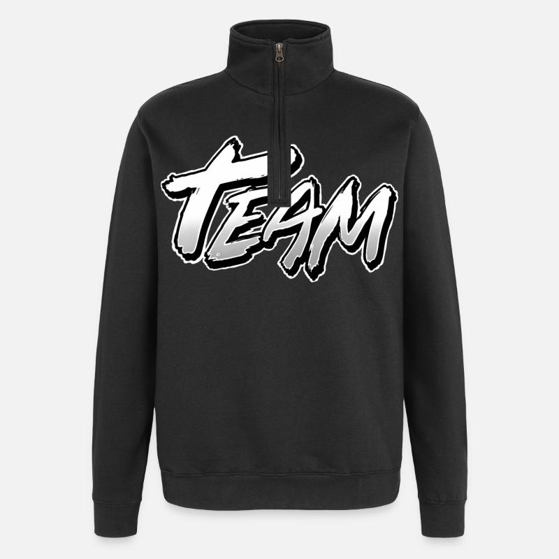 Équipe - Sweat à zip 1/4 - noir