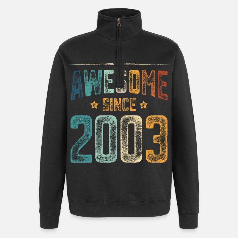 2003 Naissance Année de naissance - Sweat à zip 1/4 - noir