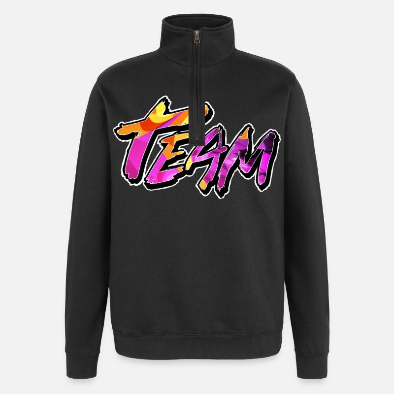 Team - Quarter-Zip Sweatshirt - black