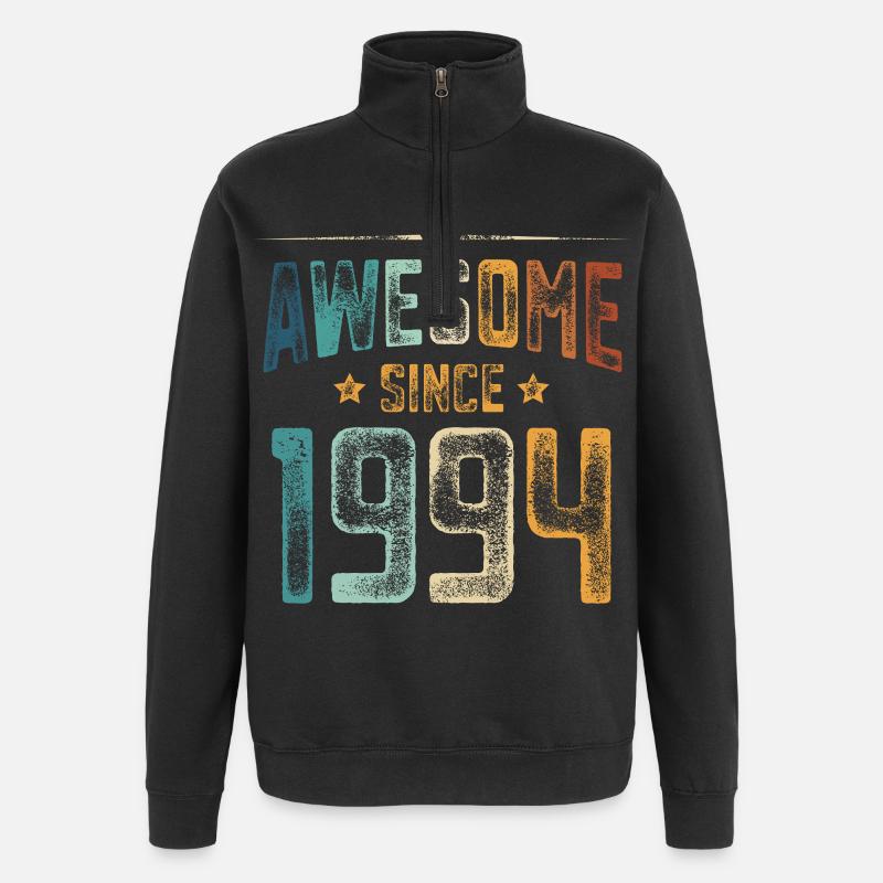 1994 Naissance Année de naissance - Sweat à zip 1/4 - noir