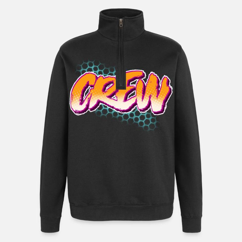 Équipage - Sweat à zip 1/4 - noir