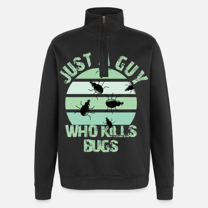 Kammerjäger - Quarter-Zip-Sweatshirt - Schwarz