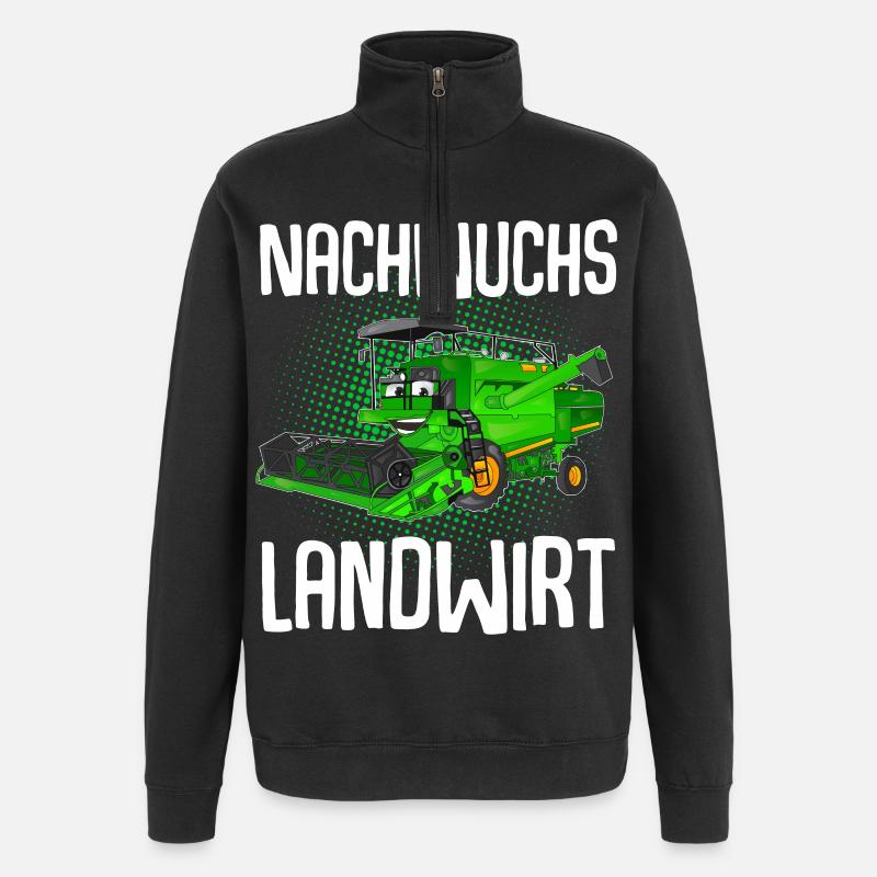 Nachwuchs Landwirt - Quarter-Zip-Sweatshirt - Schwarz
