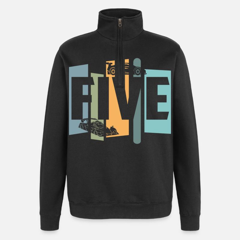 Five years old - Quarter-Zip Sweatshirt - black