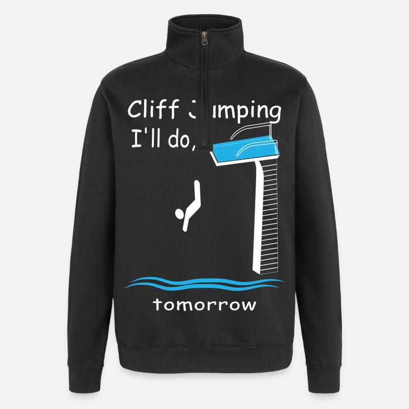 Klippenspringer - Quarter-Zip-Sweatshirt - Schwarz