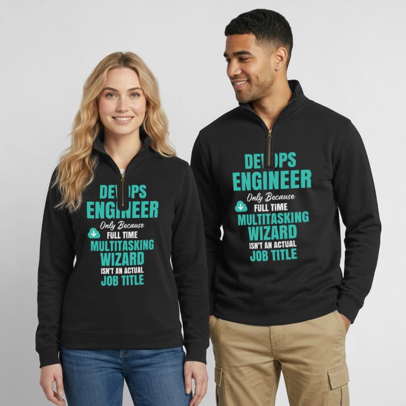 DevOps Engineer Multitasking-Assistent Quarter-Zip-Sweatshirt