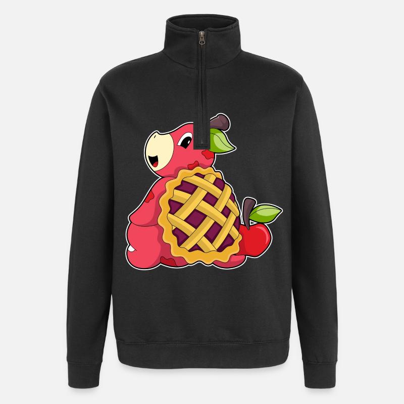 Tortue à carapace - Sweat à zip 1/4 - noir