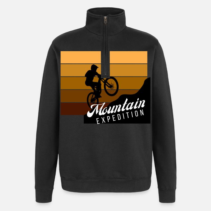 Mountain Expedition Sprung - Quarter-Zip-Sweatshirt - Schwarz