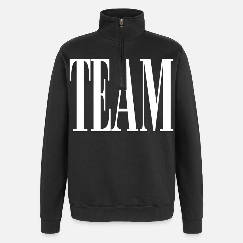 Équipe - Sweat à zip 1/4 - noir