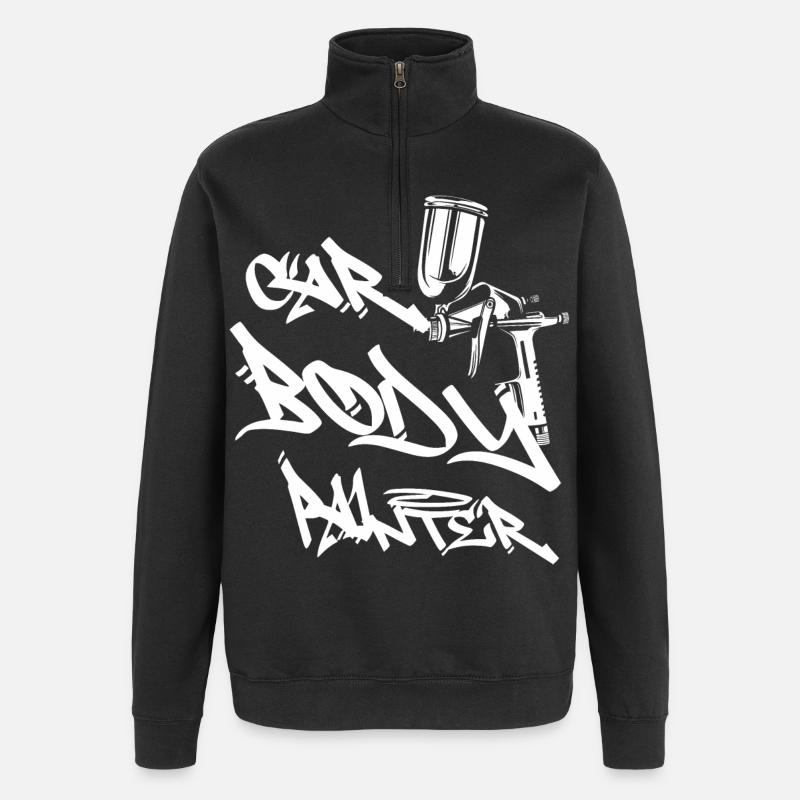 Car Painter - Quarter-Zip Sweatshirt - black