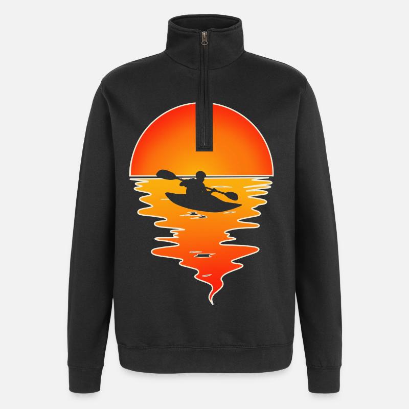Kayak Kayaker Kayaker - Quarter-Zip Sweatshirt - black