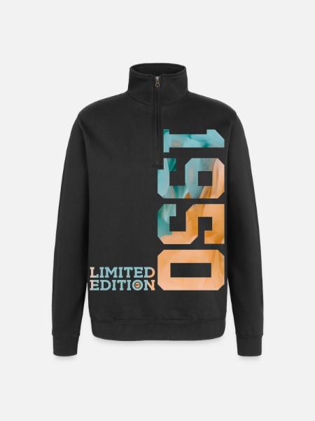 76E ANNIVERSAIRE ÉDITION LIMITÉE 1950 - Sweat à zip 1/4 - noir