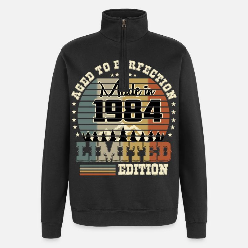 Édition limitée 1984 - Sweat à zip 1/4 - noir
