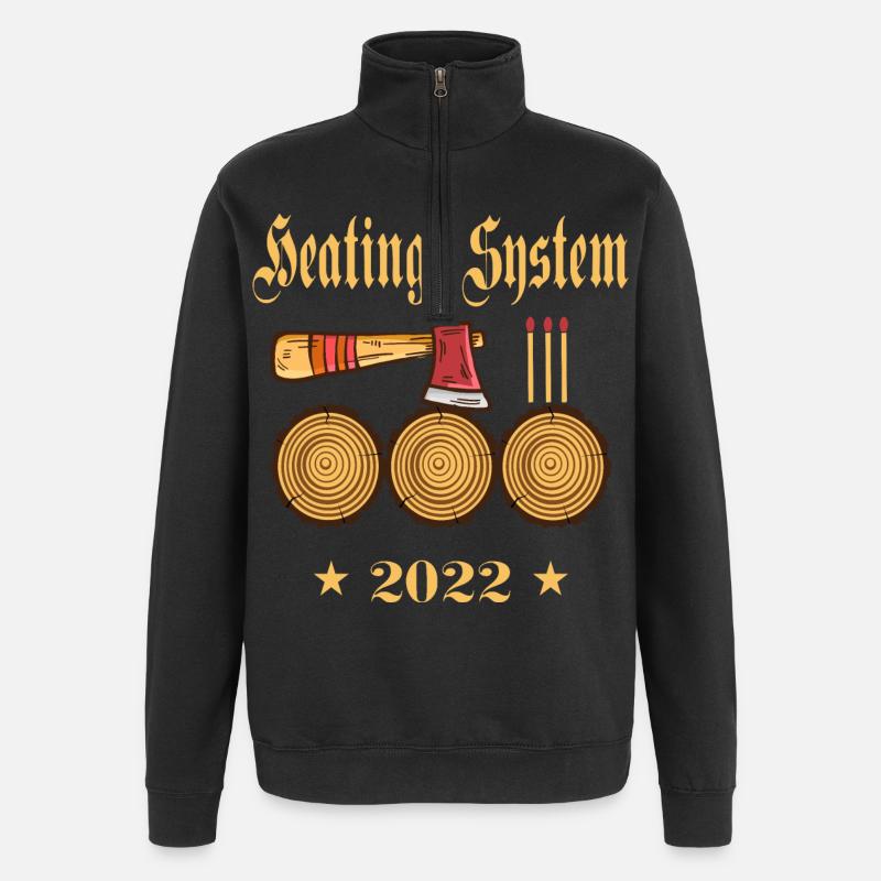 Heating system 2022 - Quarter-Zip Sweatshirt - black