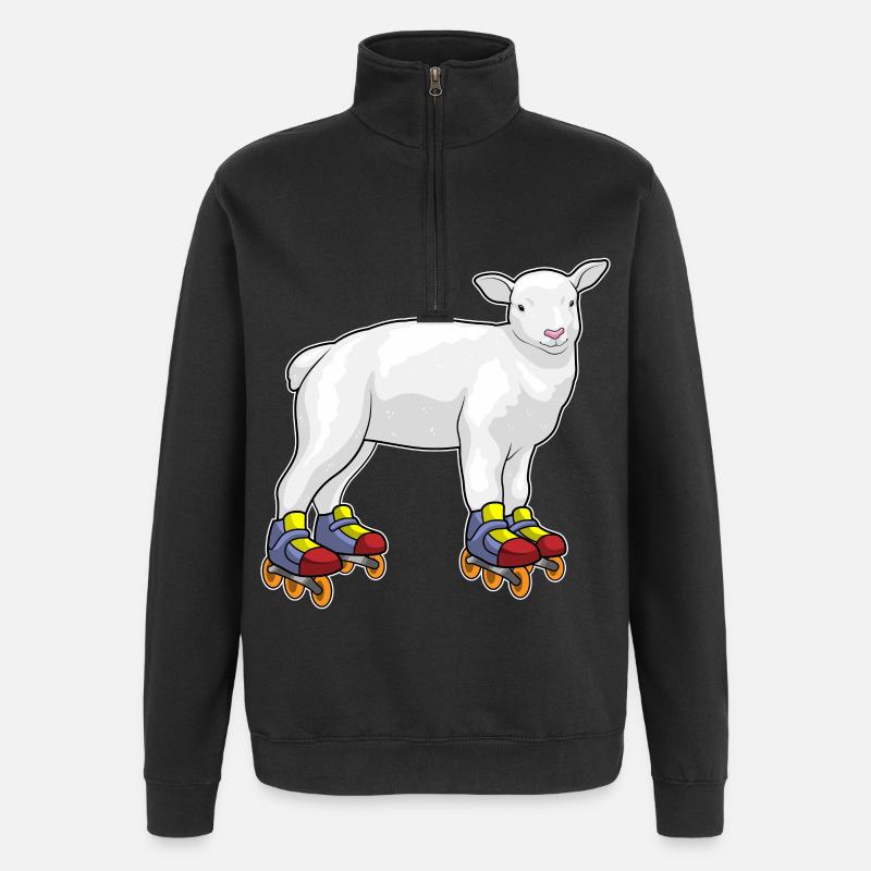 Lamm Inline skating Inline skates - Quarter-Zip-Sweatshirt - Schwarz