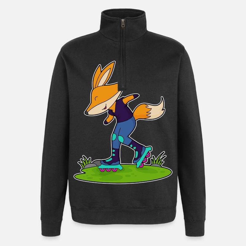 Fuchs Inline skating Inline skates - Quarter-Zip-Sweatshirt - Schwarz