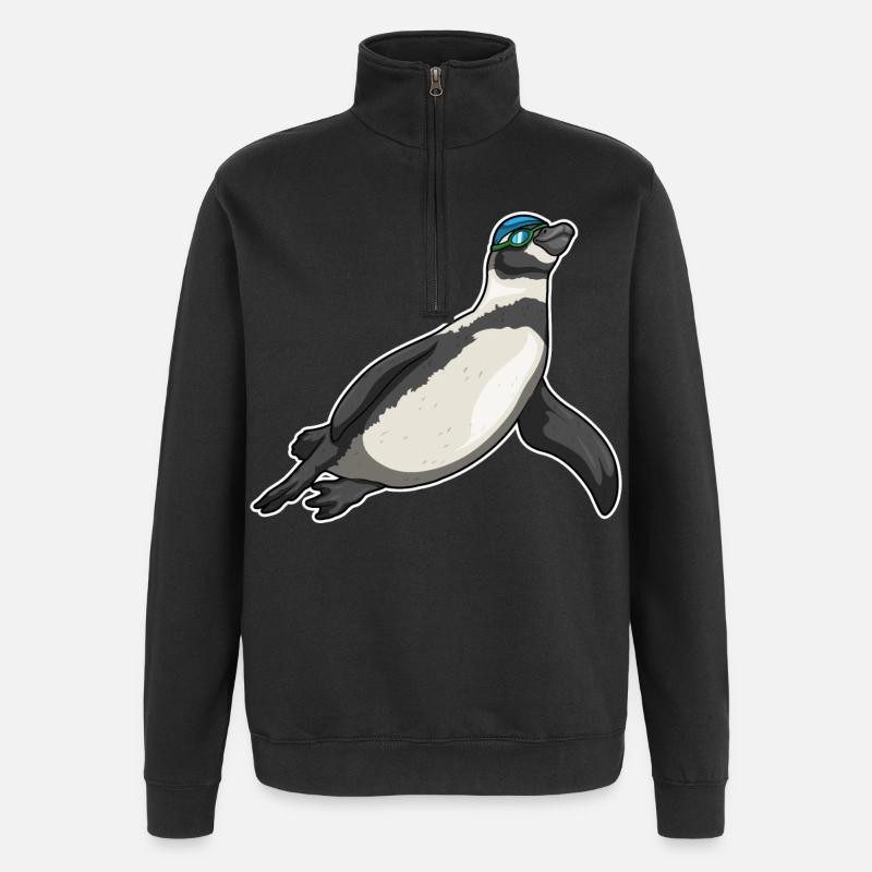 Lunettes de natation Pingouin - Sweat à zip 1/4 - noir