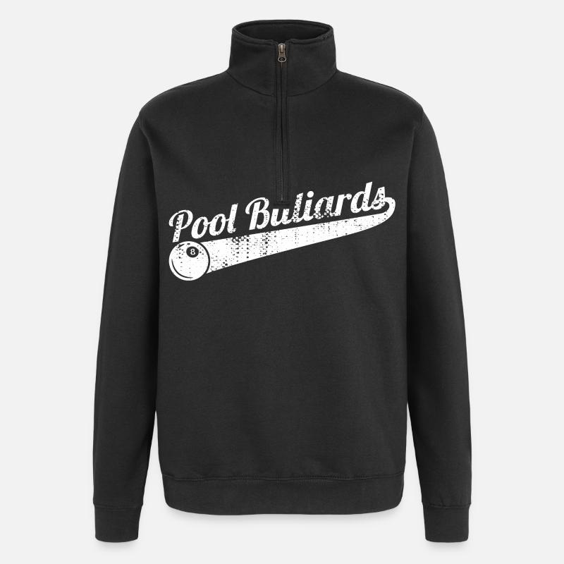 Pool billiards - Quarter-Zip Sweatshirt - black