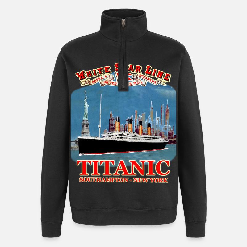 TITANIC creation Louis RUNEMBERG © Adagp - Quarter-Zip Sweatshirt - black