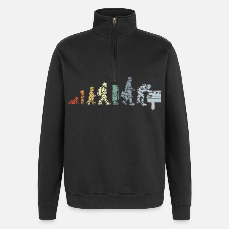 Évolution de la piscine - Sweat à zip 1/4 - noir