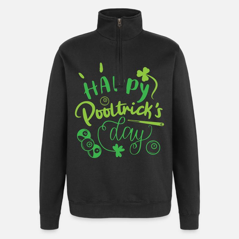 Billard St. Patrick’s - Sweat à zip 1/4 - noir