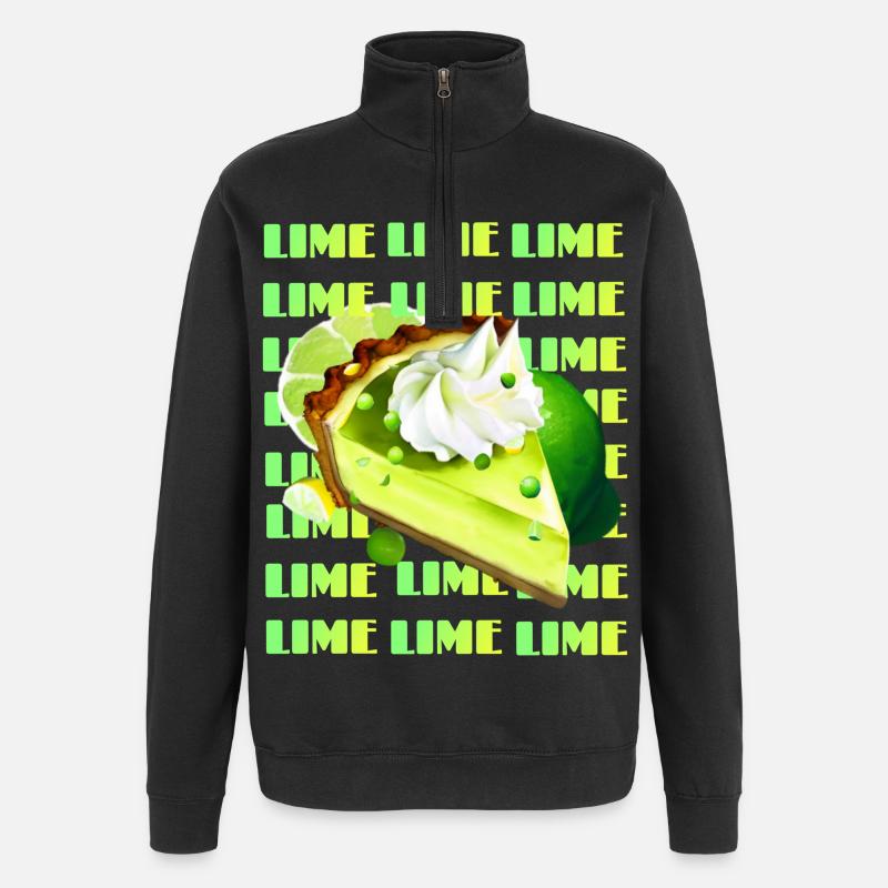 Key Lime Pie - Quarter-Zip-Sweatshirt - Schwarz