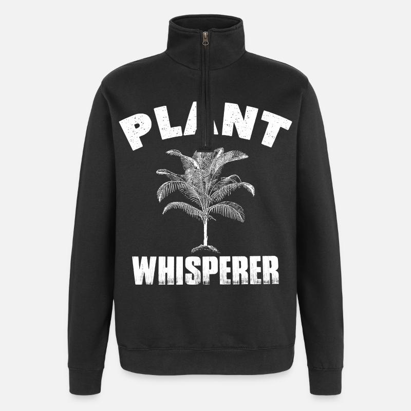 Pflanzenflüsterer Baum Hobby Gartengärtner - Quarter-Zip-Sweatshirt - Schwarz