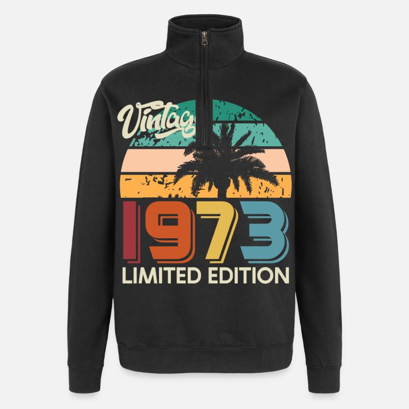 Millésime 1973 Palmiers Edition Limitée - Sweat à zip 1/4 - noir