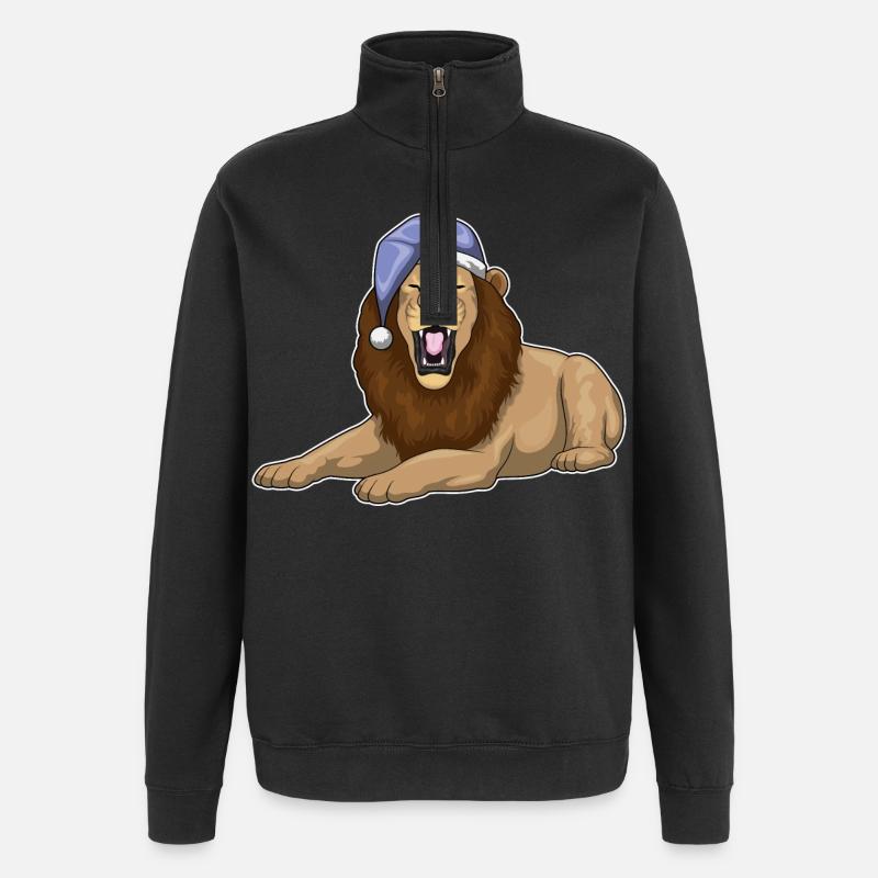 Leo Sleep Nightcap - Sweat à zip 1/4 - noir