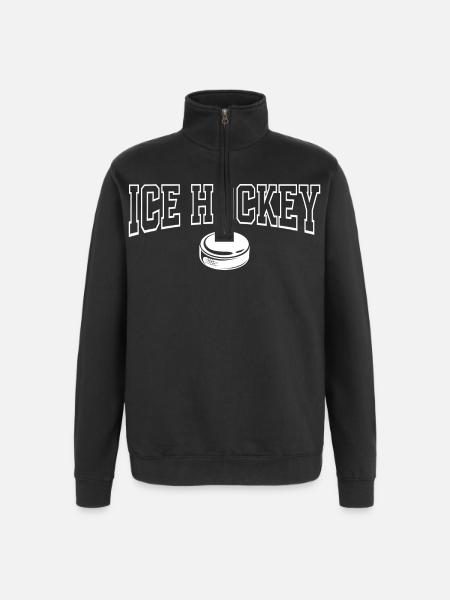 Eishockey  - Quarter-Zip Sweatshirt - black