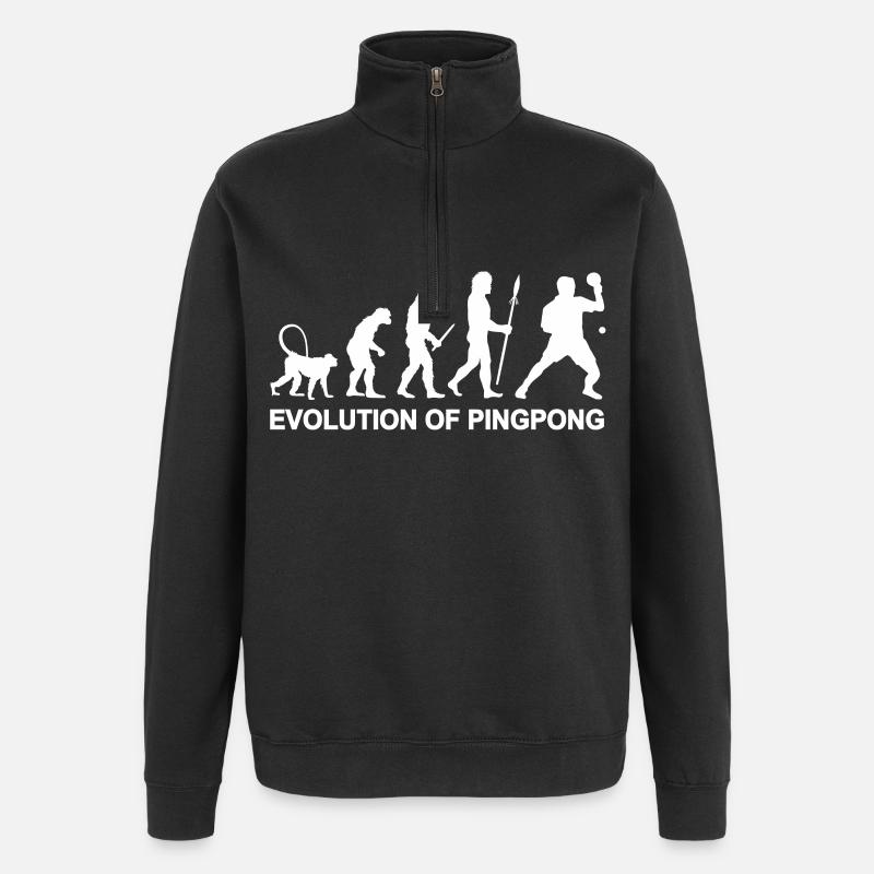 Ping Pong Evolution - Quarter-Zip Sweatshirt - black