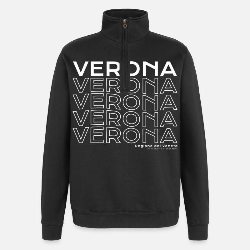 Verona Key Visual: Veneto Review - Quarter-Zip Sweatshirt - black