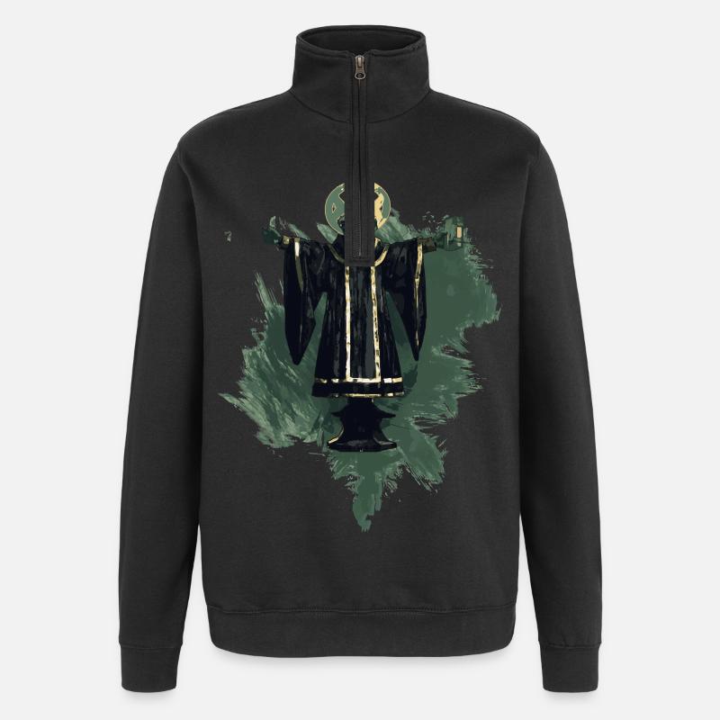 München retro look stylish - Quarter-Zip-Sweatshirt - Schwarz
