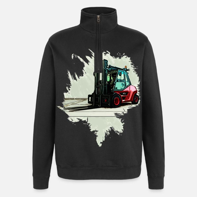 Forklift - Quarter-Zip Sweatshirt - black