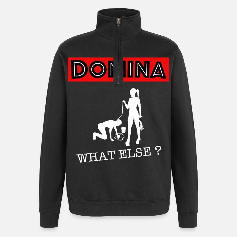 Dominatrix mistress what else? - Quarter-Zip Sweatshirt - black
