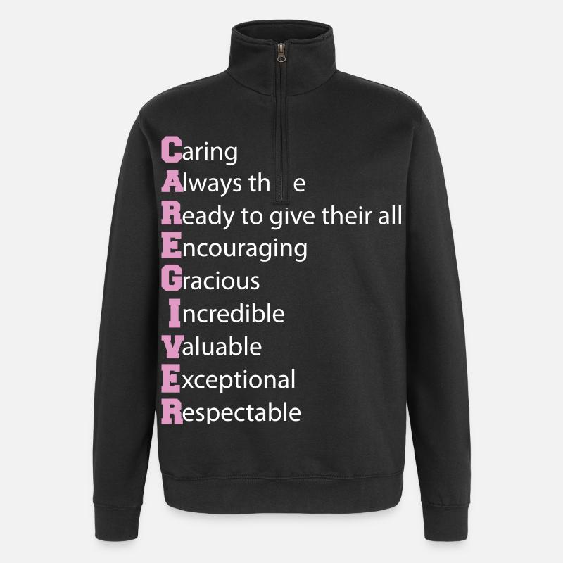 Définition de l’aidant Aidant âgé - Sweat à zip 1/4 - noir