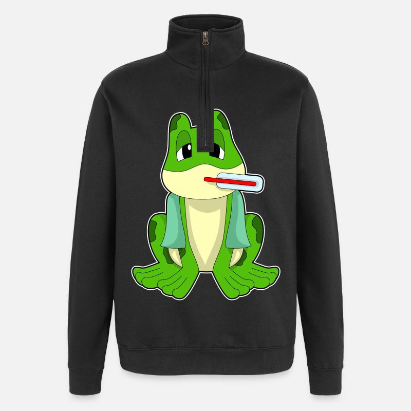 Thermomètre clinique Frog - Sweat à zip 1/4 - noir