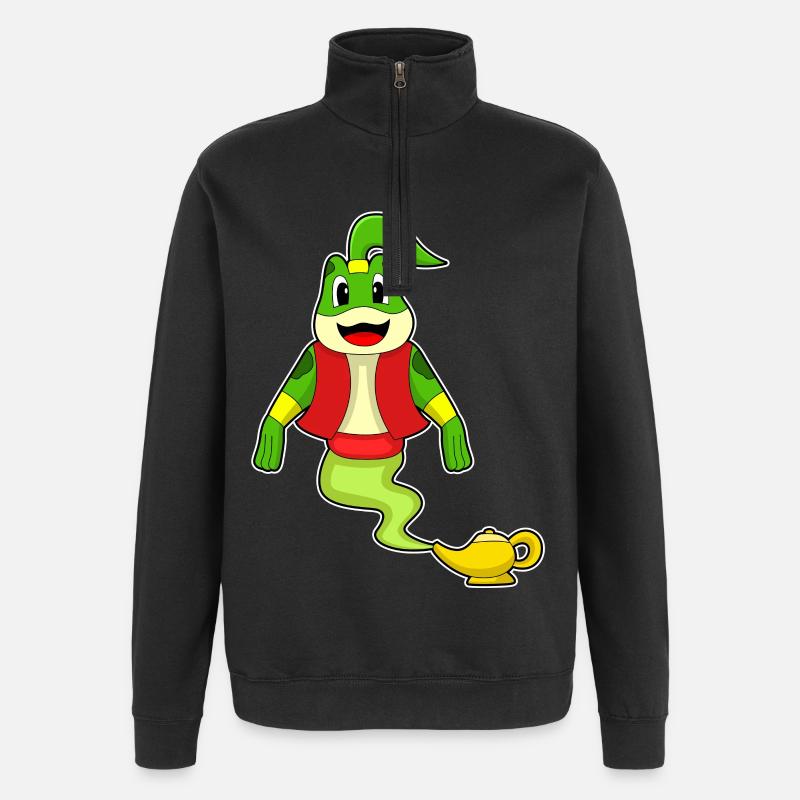 Frosch Flaschengeist - Quarter-Zip-Sweatshirt - Schwarz