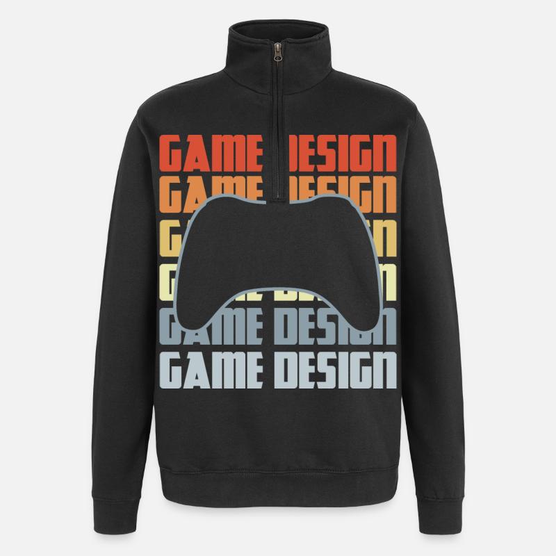 Game Dev - Quarter-Zip Sweatshirt - black