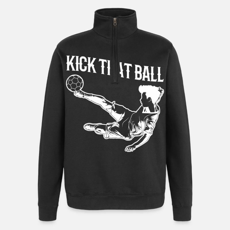 Tirez la balle - Sweat à zip 1/4 - noir