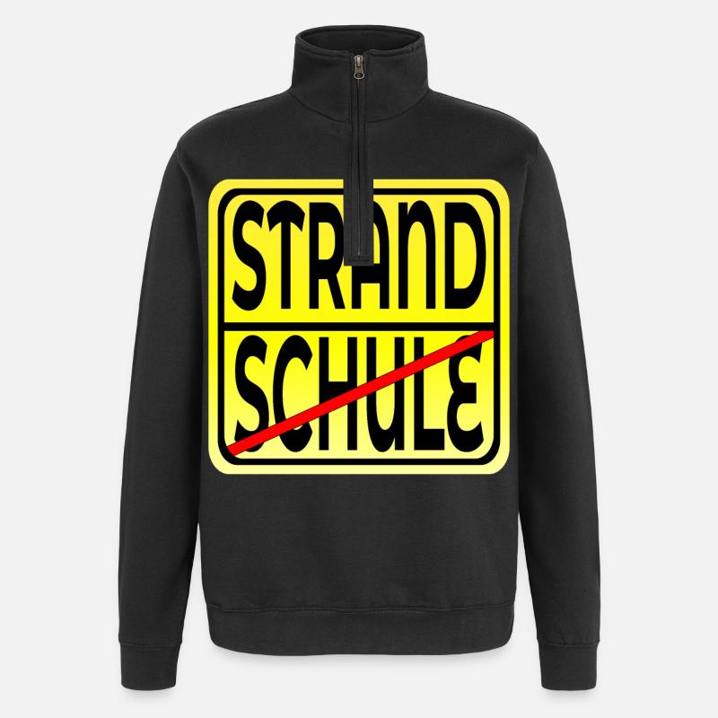 SCHULE ABSCHLUSS FERIENBEGINN - Quarter-Zip-Sweatshirt - Schwarz