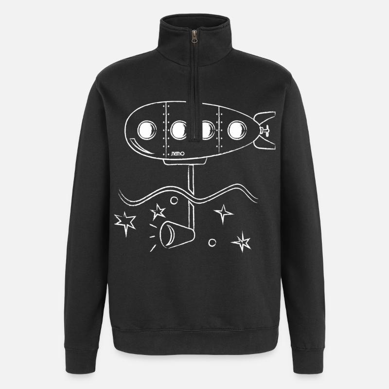 Sous marin .Némo - Sweat à zip 1/4 - noir