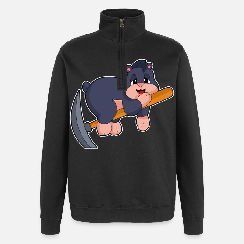 Pioche de Tale Miner - Sweat à zip 1/4 - noir
