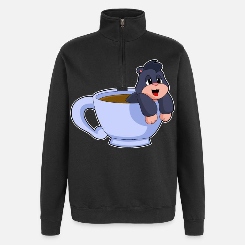 Tasse à café Mole - Sweat à zip 1/4 - noir