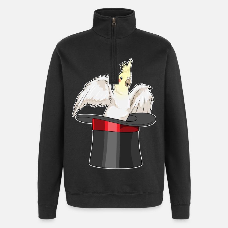 Parrot Wizard Cylindre - Sweat à zip 1/4 - noir