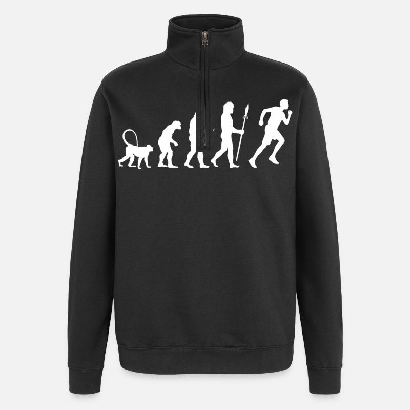 Évolution du joggeur - Sweat à zip 1/4 - noir