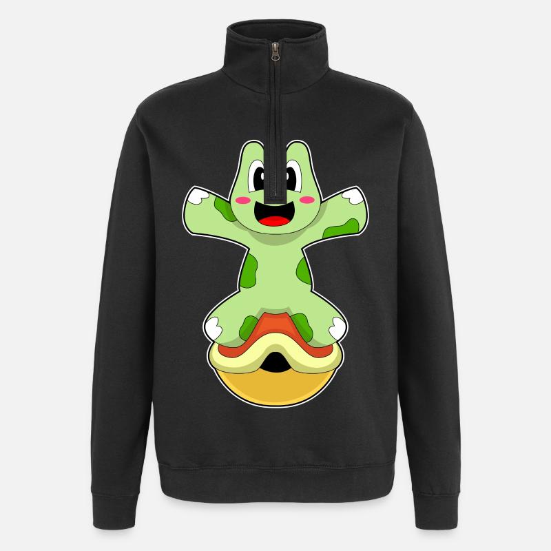 Tortue sans carapace - Sweat à zip 1/4 - noir