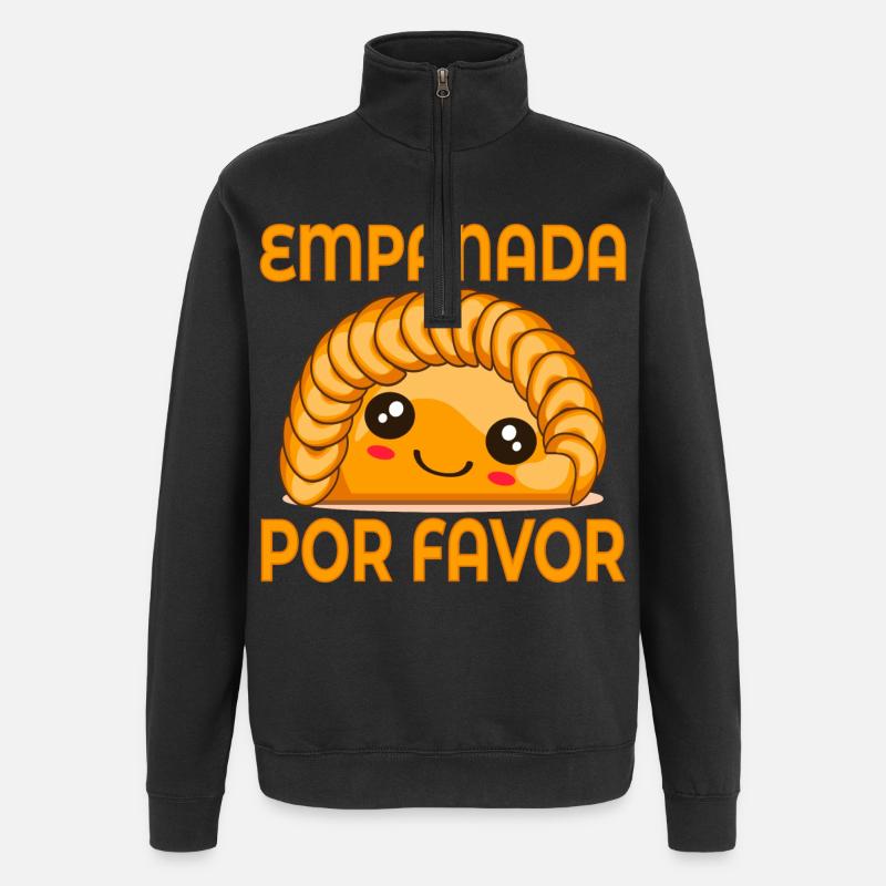 RAVIOLIS EMPANADA - Sweat à zip 1/4 - noir