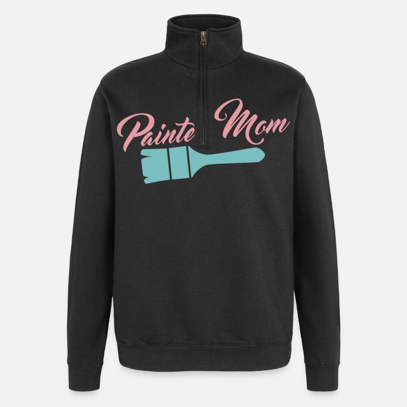 Painter Varnisher - Quarter-Zip Sweatshirt - black
